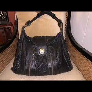 Elliot Luca Purse | Genuine Leather | Purple Suede Lining